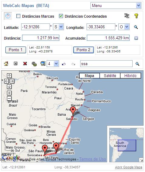 WebCalc Mapas